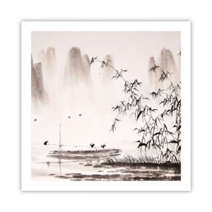 Poster - Il silenzio dei campi di riso - 60x60 cm