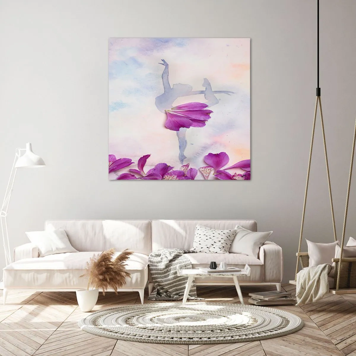 Quadro su tela - Stampe su Tela - Delicata come un fiore - 30x30 cm