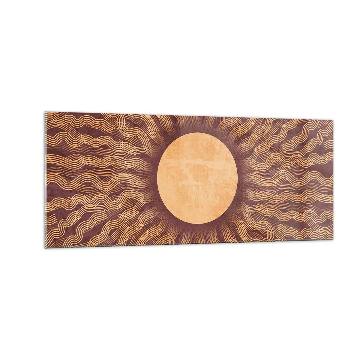 Quadro su vetro - L'icona del sole - 100x40 cm