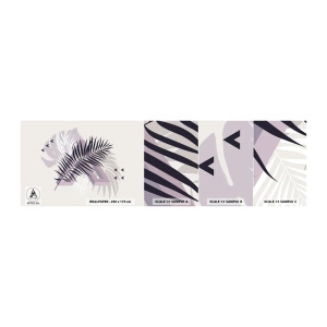 Campione di Fotomurale Adesivo Deluxe Sticker - L'ombra dell'ombra - Grafica, Foglia di palma, Pezzo - 100x30 cm