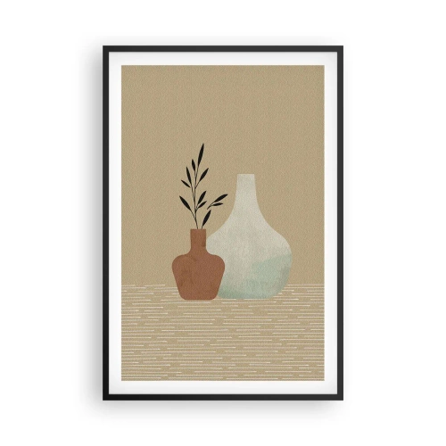 Poster in cornice nera - Il vaso e il suo concetto - 61x91 cm