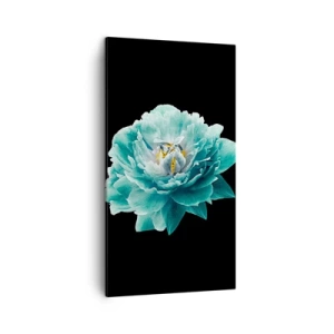 Quadro su tela - Stampe su Tela - Petali blu e oro - 45x80 cm