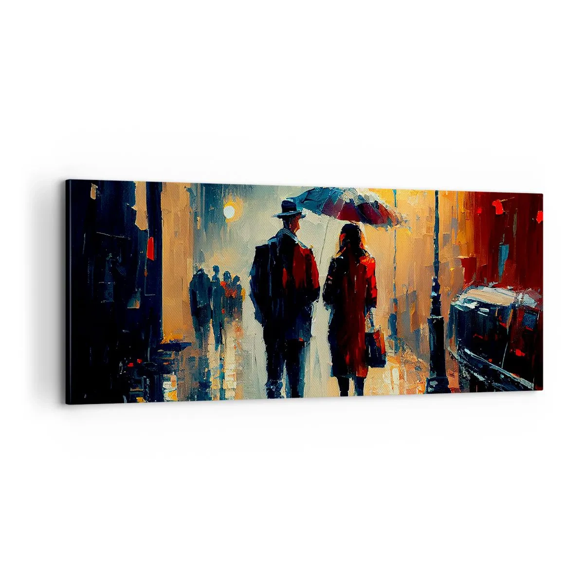 Quadro su tela - Stampe su Tela - Love story cittadina - 100x40 cm