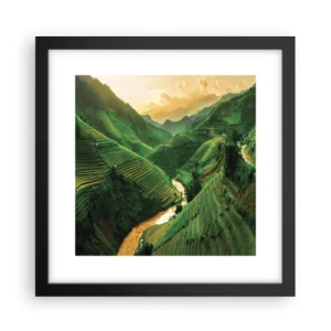 Poster in cornice nera - Valle del Vietnam - 30x30 cm