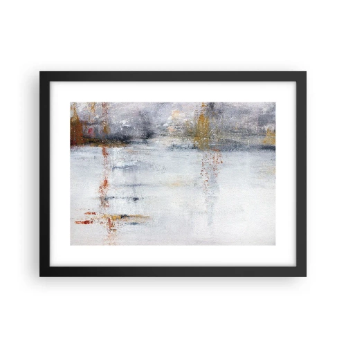 Poster in cornice nera - Dietro la cortina d'aria - 40x30 cm