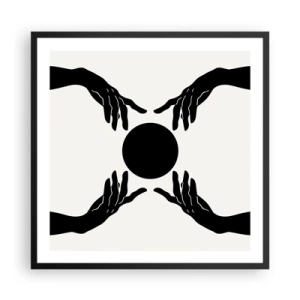 Poster in cornice nera - Segno misterioso - 60x60 cm