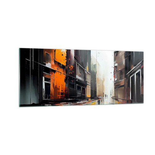 Quadro su vetro - Un giorno di pioggia - 100x40 cm
