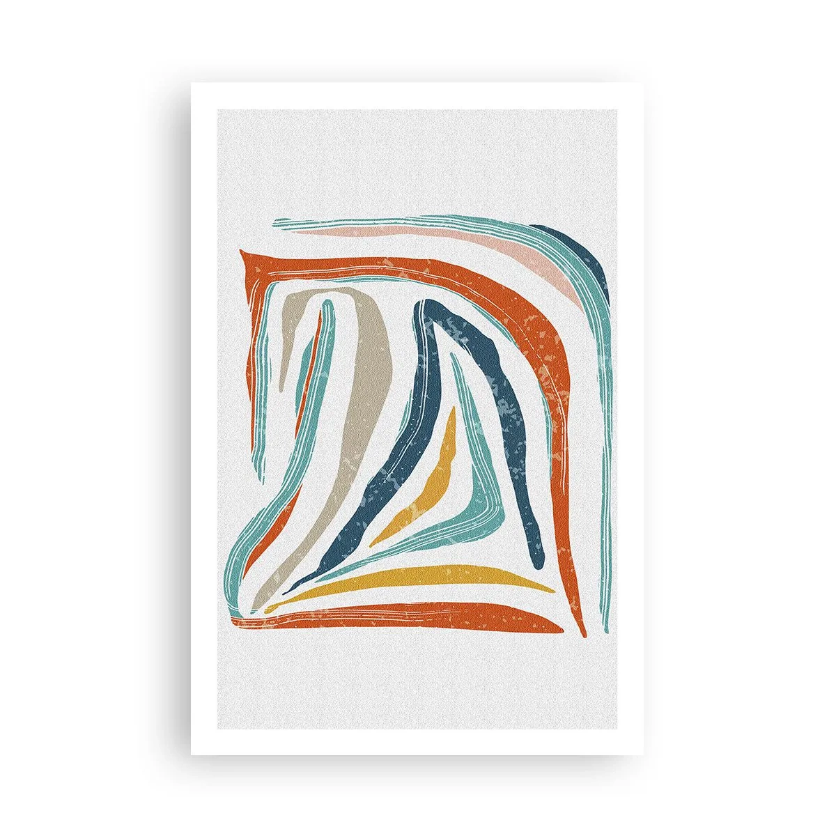 Poster - Astrazione piacevolmente sorridente - 61x91 cm