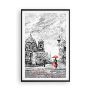 Poster in cornice nera - Incontro a Berlino - 61x91 cm