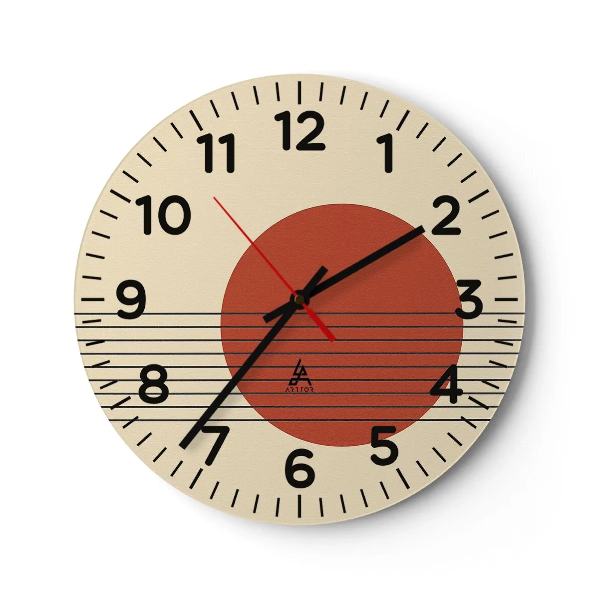 Orologio da parete - Orologio in Vetro - Nel cerchio e oltre - 40x40 cm