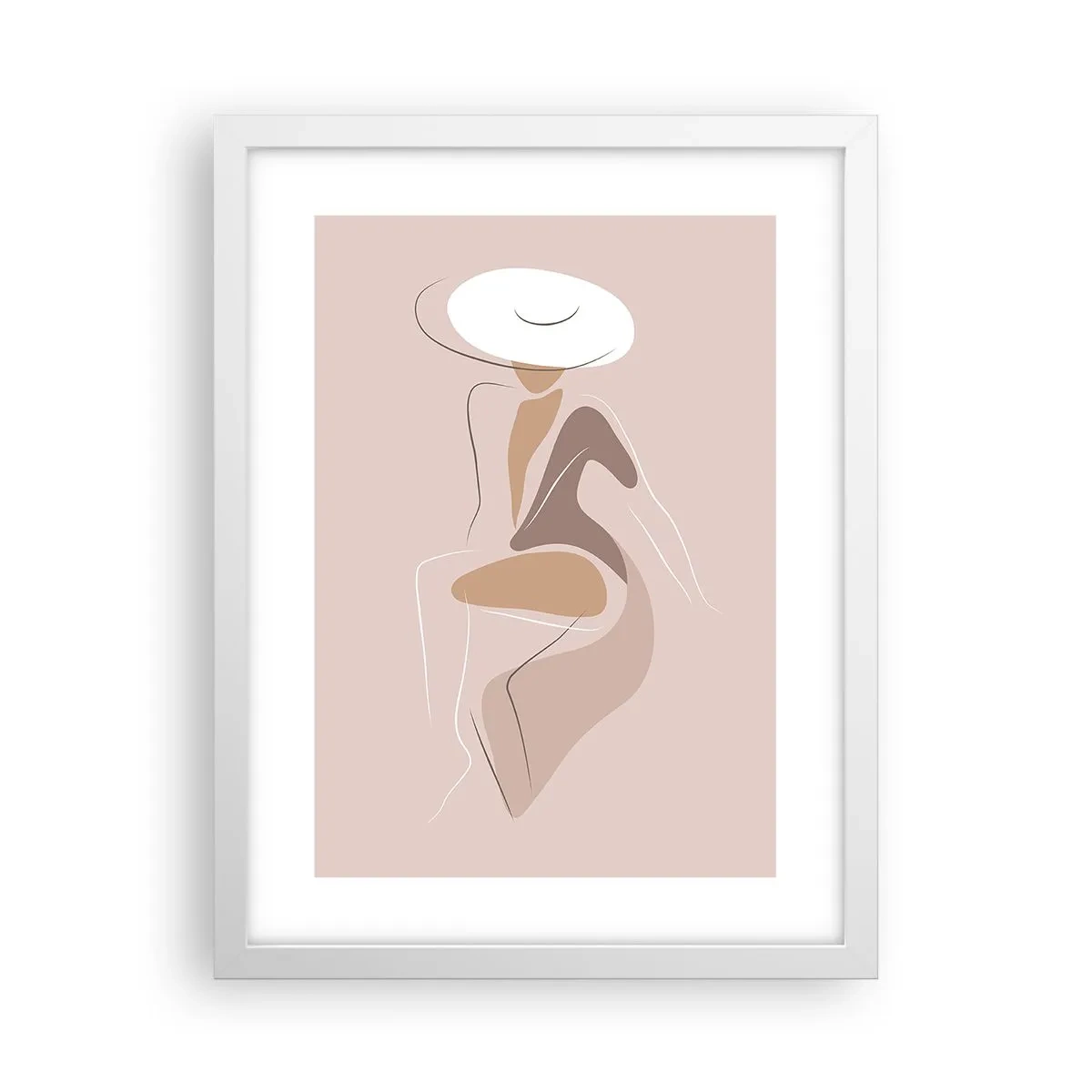 Poster in cornice bianca - Essere una dama - 30x40 cm