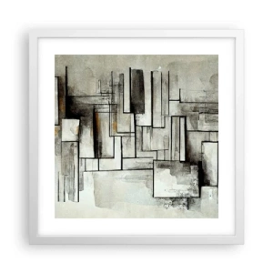 Poster in cornice bianca - La forza della semplicità - 40x40 cm