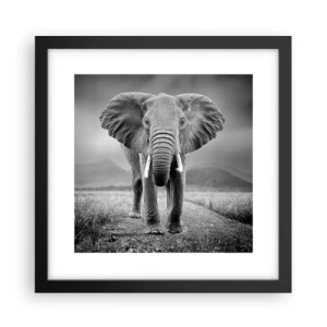 Poster in cornice nera - Il padrone di casa dà il benvenuto - 30x30 cm