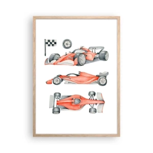 Poster in cornice rovere chiaro - Inseguendo i sogni - 50x70 cm