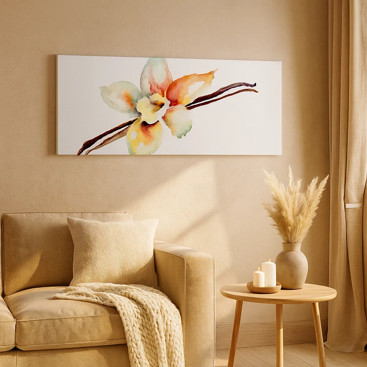 Quadro su tela - Stampe su Tela - Dolcezza versata con la vernice - 30x30 cm