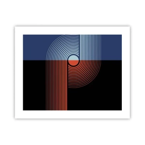 Poster - Nell'abbraccio geometrico - 50x40 cm