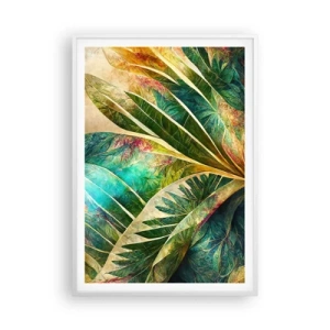 Poster in cornice bianca - I colori dei tropici - 70x100 cm