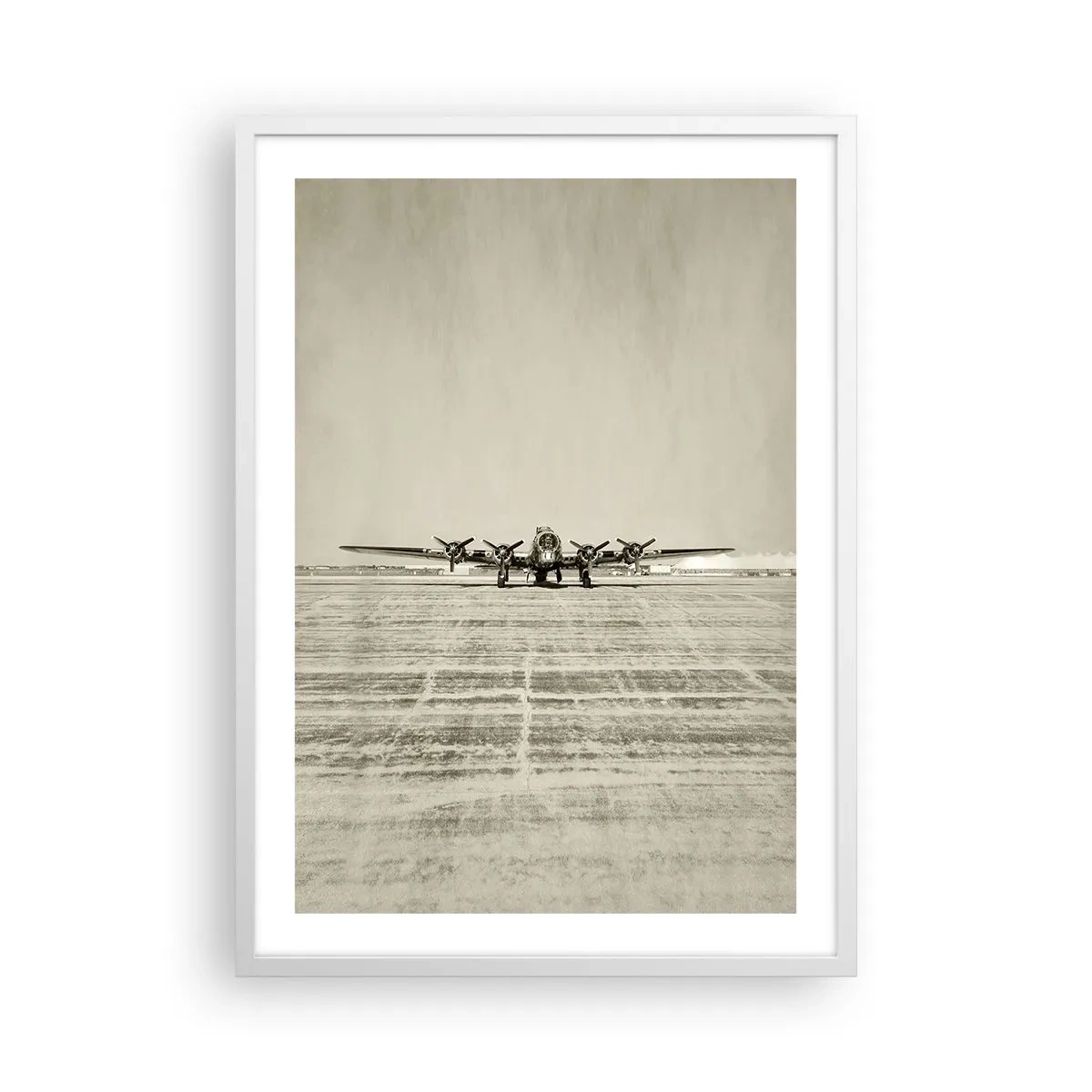 Poster in cornice bianca - Pronto come sempre - 50x70 cm