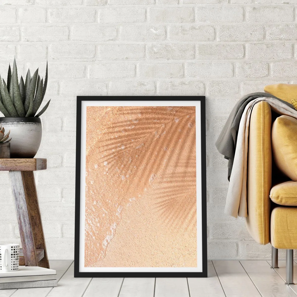 Poster in cornice nera - Ombra di un'estate bollente - 70x100 cm