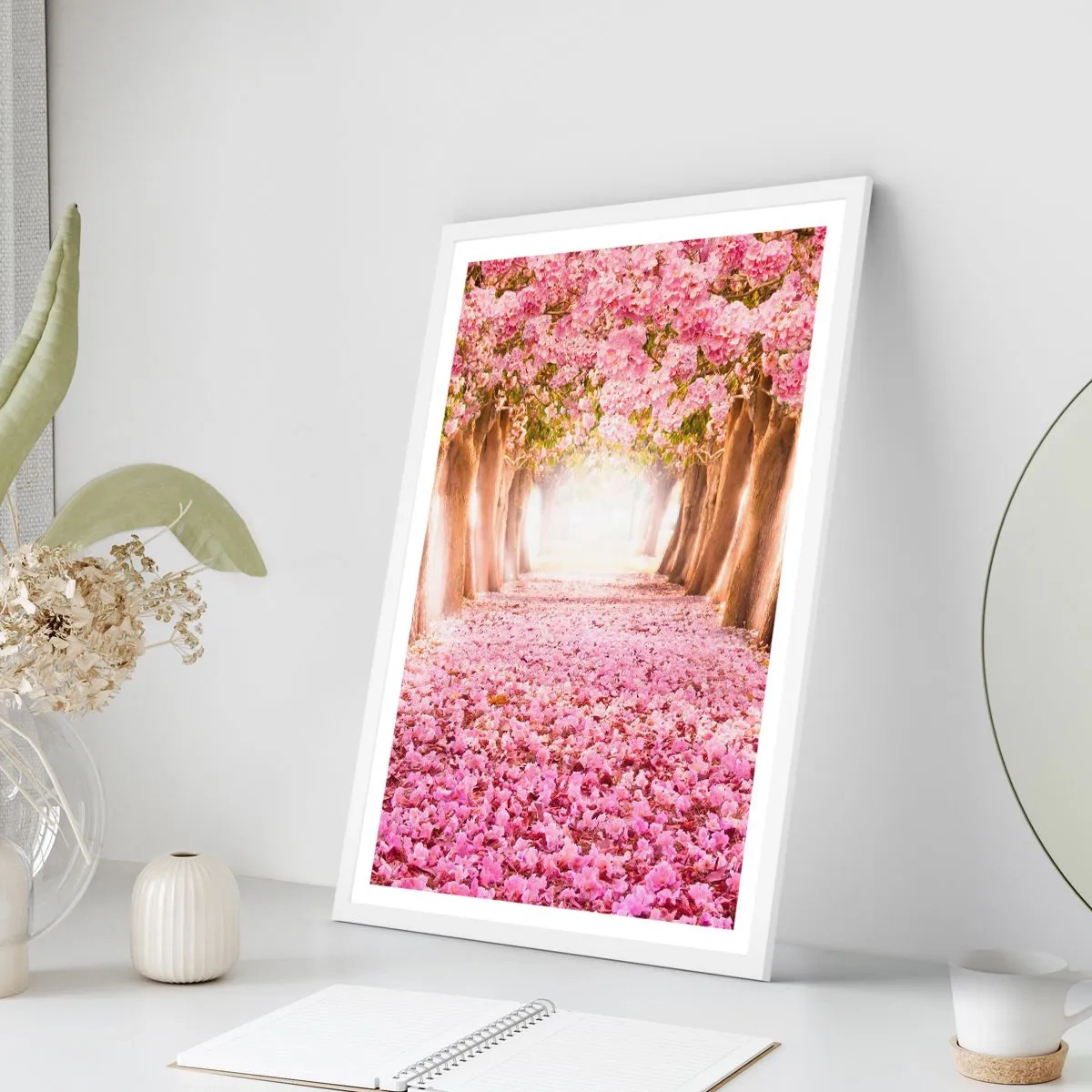 Poster in cornice bianca - La strada verso il paradiso - 50x70 cm