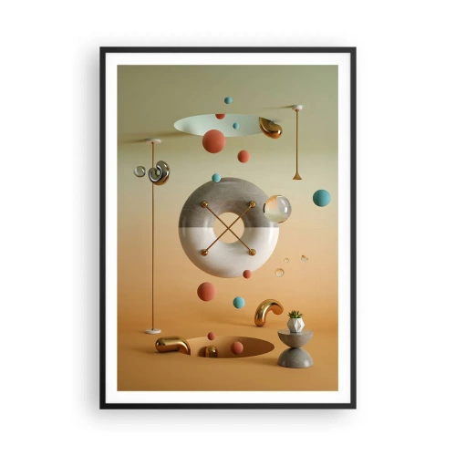 Poster in cornice nera - Tutto può succedere - 70x100 cm