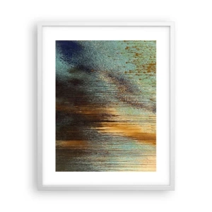 Poster in cornice bianca - Composizione cromatica non casuale - 40x50 cm