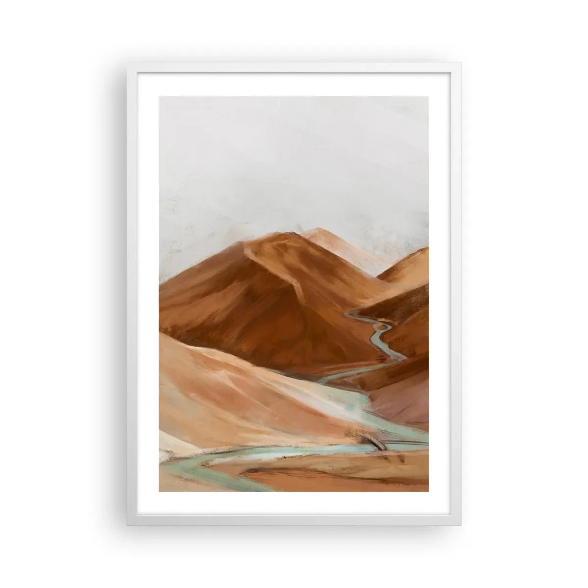 Poster in cornice bianca - Fino alla fonte - 50x70 cm