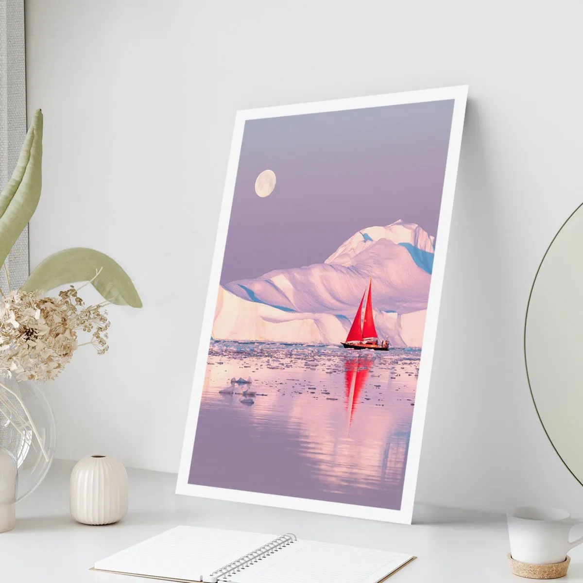 Poster - Calore della vela, gelo del ghiaccio - 70x100 cm