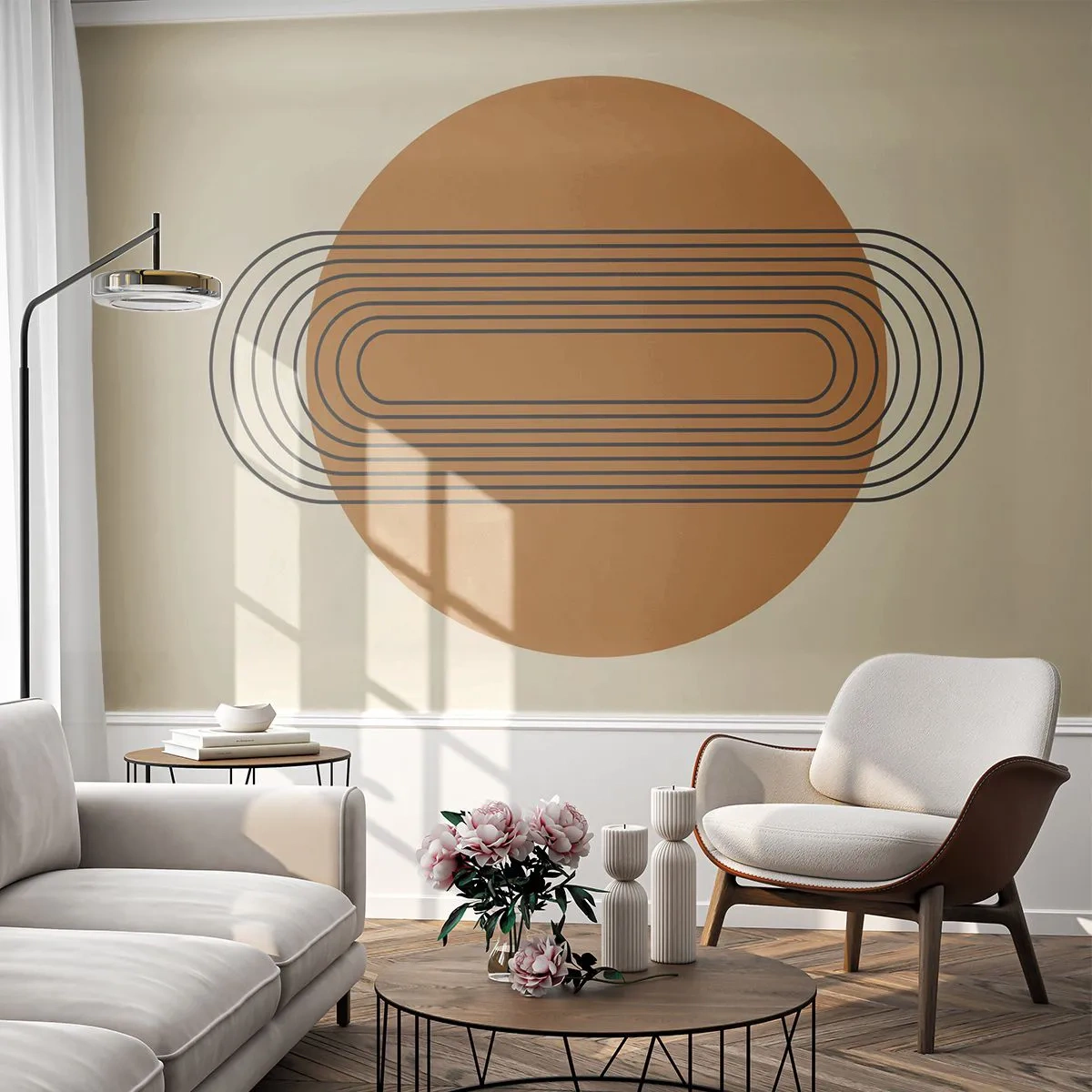 Fotomurali Premium Canvas - Piano perfetto - Astrazione, Grafica, Modello moderno - 500x350 cm