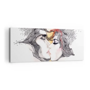 Quadro su tela - Stampe su Tela - E il mondo scompare - 100x40 cm