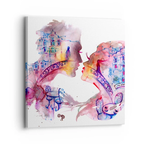 Quadro su tela - Stampe su Tela - Misterioso ponte dei sospiri - 30x30 cm