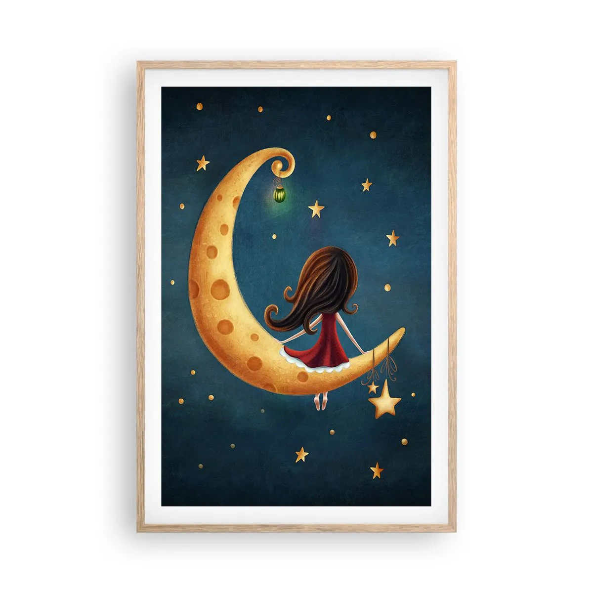 Poster in cornice rovere chiaro - Una volta... - 61x91 cm