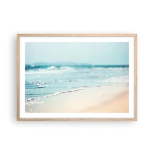 Poster in cornice rovere chiaro - Calore e rumore - 70x50 cm