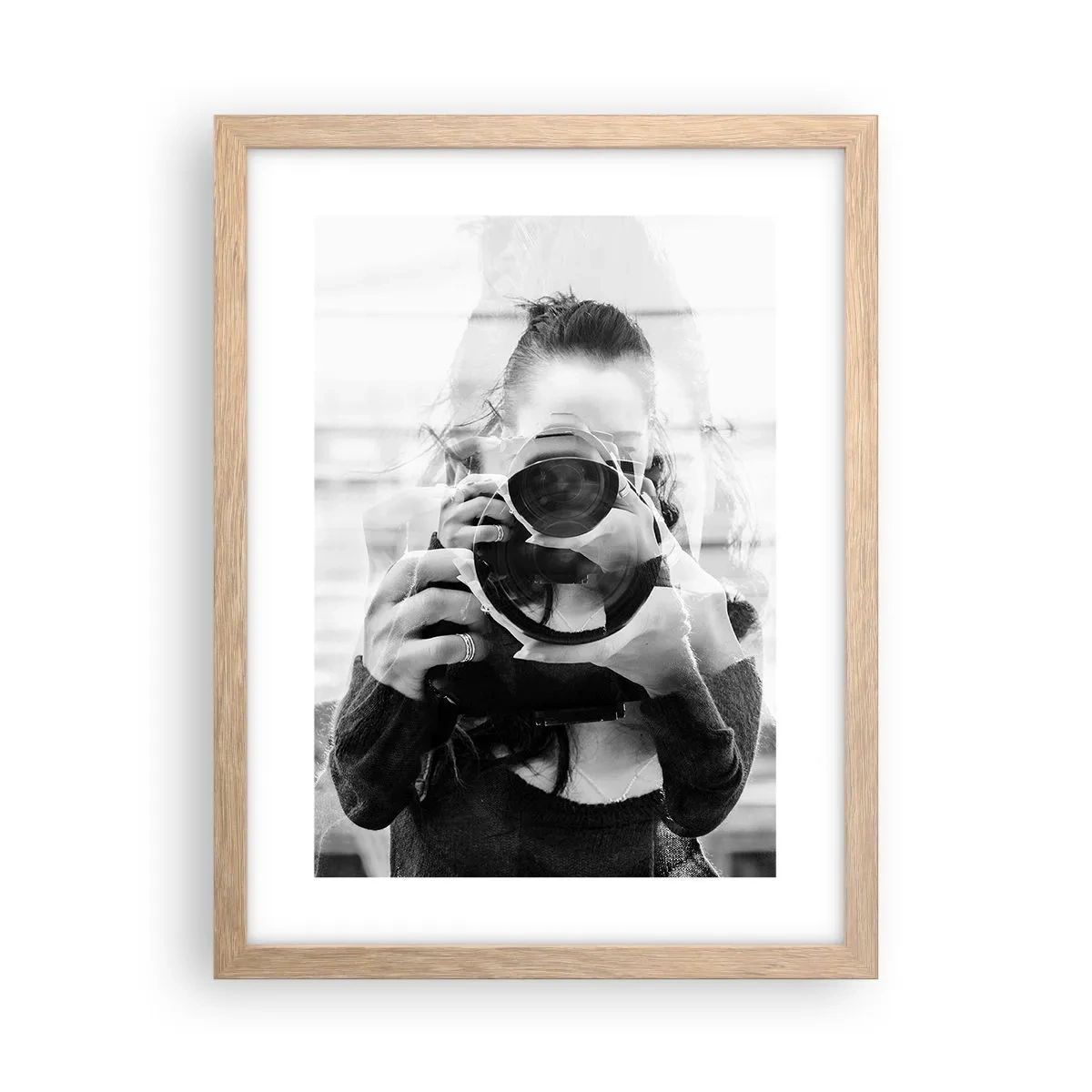 Poster in cornice rovere chiaro - Il creatore e il materiale - 30x40 cm