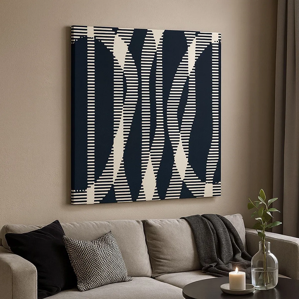 Quadro su tela - Stampe su Tela - Tentativo di rompere l'oscurità - 30x30 cm