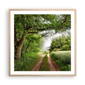 Poster in cornice rovere chiaro - Et in Arcadia ego - 60x60 cm