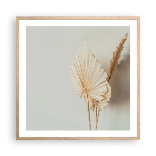Poster in cornice rovere chiaro - Quando serve il sollievo - 60x60 cm