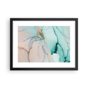 Poster in cornice nera - Danza di forme e colori - 40x30 cm