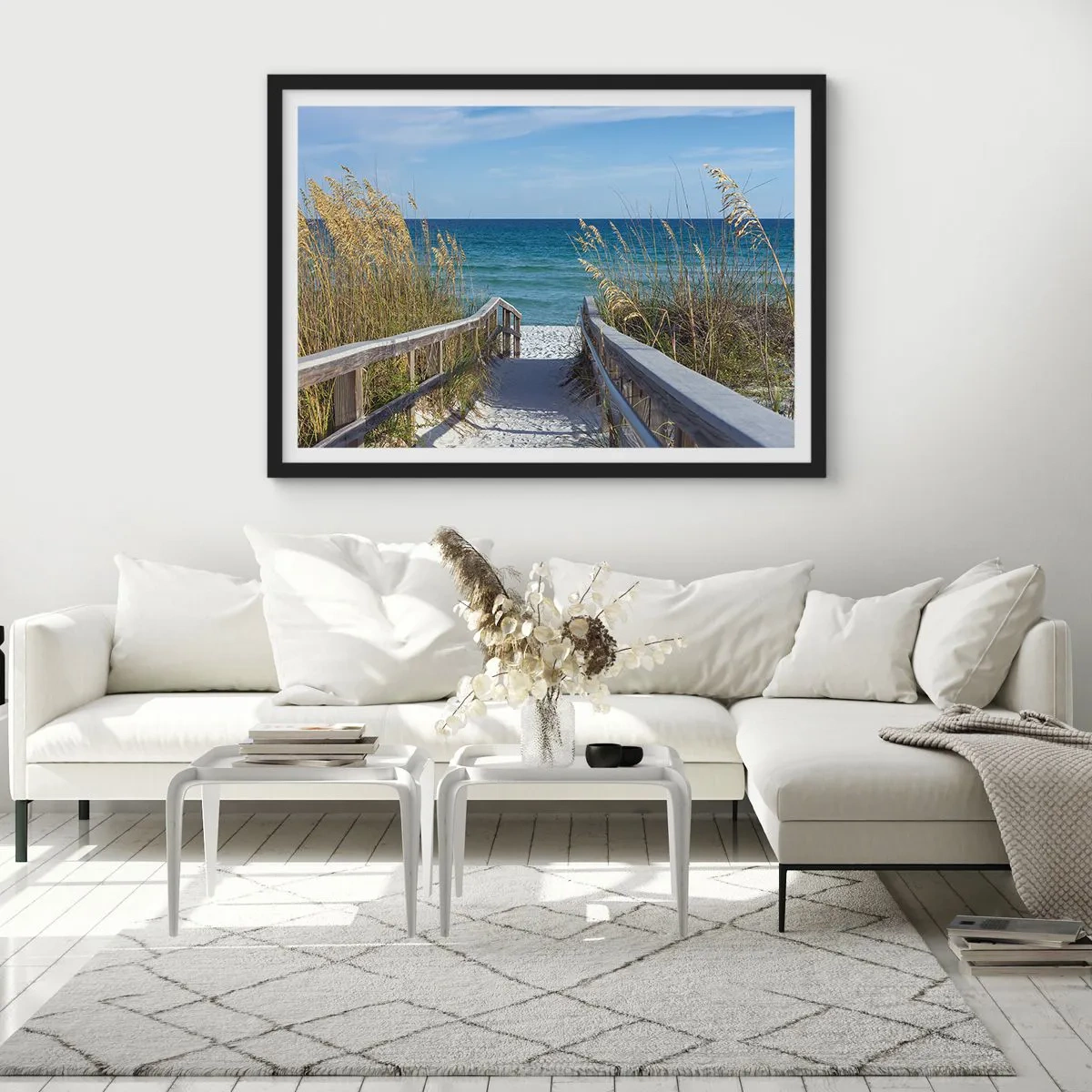 Poster in cornice nera - Al sole, al vento - 50x40 cm