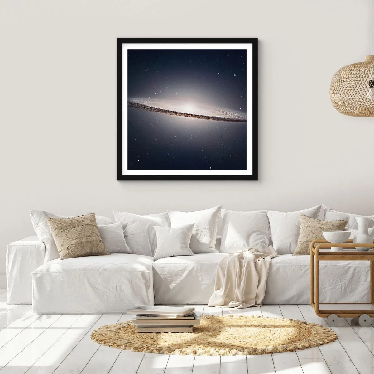 Poster in cornice nera - Tanto tempo fa in una lontana galassia... - 30x30 cm