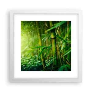 Poster in cornice bianca - Conoscere il verde in sé - 30x30 cm