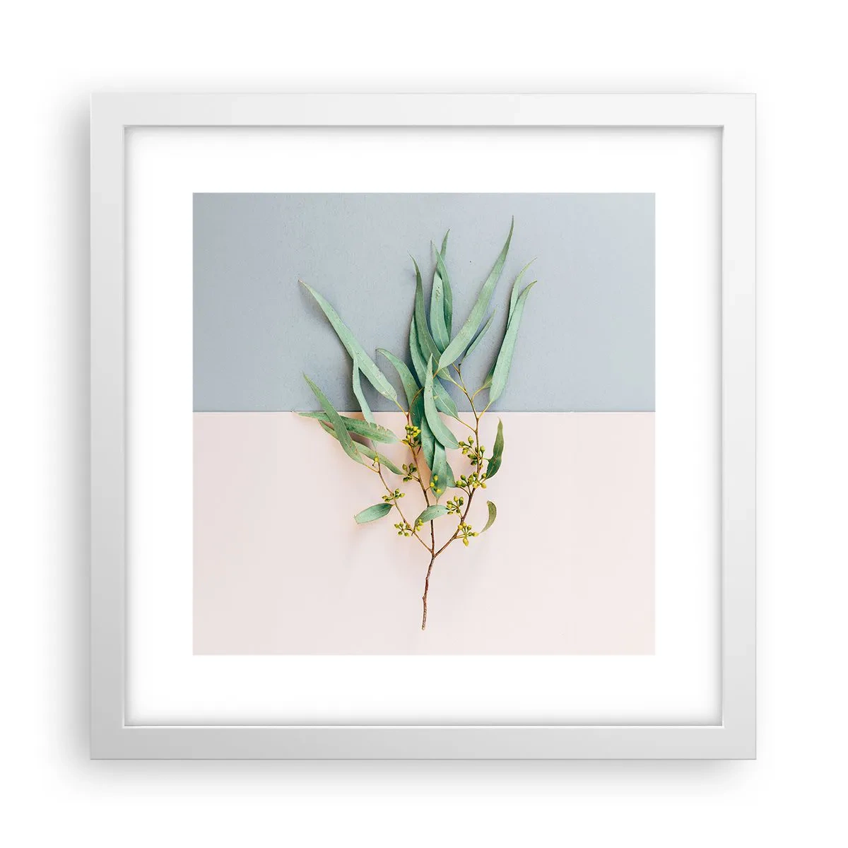 Poster in cornice bianca - Delicatezza pastello - 30x30 cm