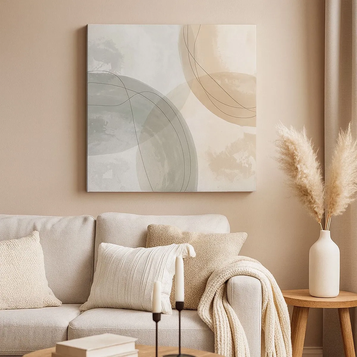 Quadro su tela - Stampe su Tela - Compenetrazione di mondi - 30x30 cm