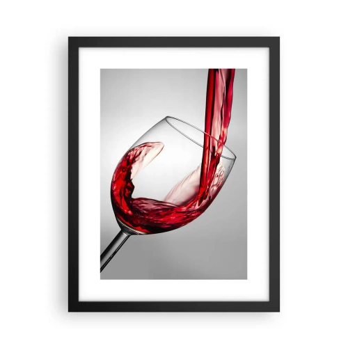 Poster in cornice nera - Colore - movimento - suono - 30x40 cm