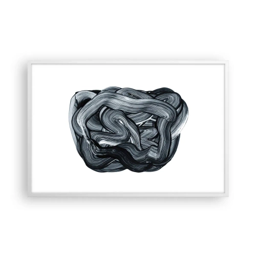 Poster in cornice bianca - Non è così semplice - 91x61 cm