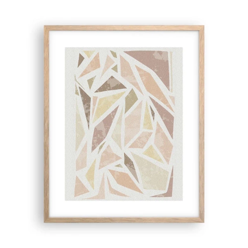 Poster in cornice rovere chiaro - Composizione da vetrata - 40x50 cm