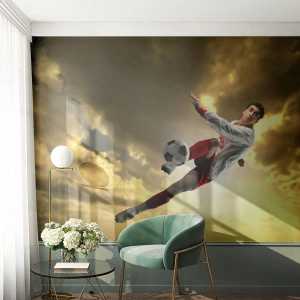 Fotomurali Autoadesivo Deluxe Sticker - Il cielo del calcio - Sport, Calciatore, Calcio - 150x105 cm