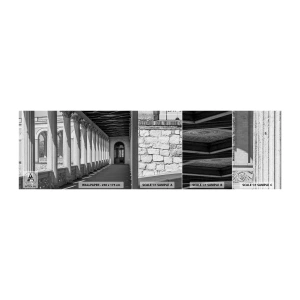 Campione di Fotomurale Adesivo Deluxe Sticker - Portico soleggiato - Colonne, Architettura, Classico - 100x30 cm