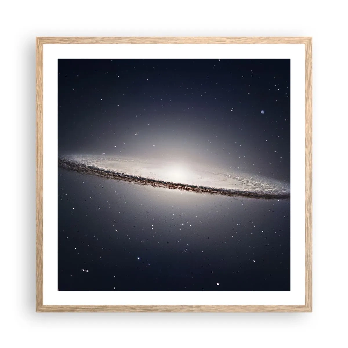 Poster in cornice rovere chiaro - Tanto tempo fa in una lontana galassia... - 60x60 cm