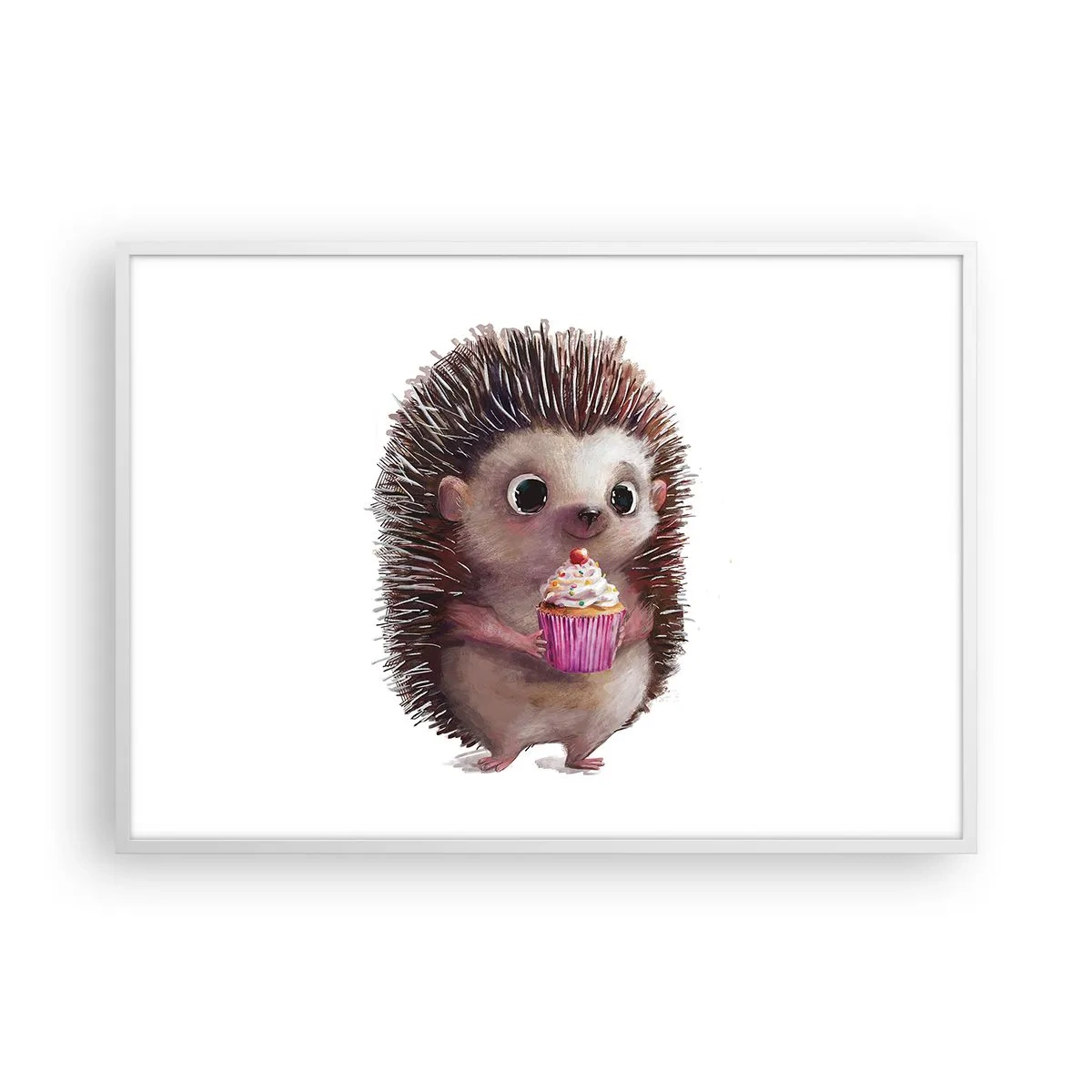 Poster in cornice bianca - Festa ogni giorno - 100x70 cm